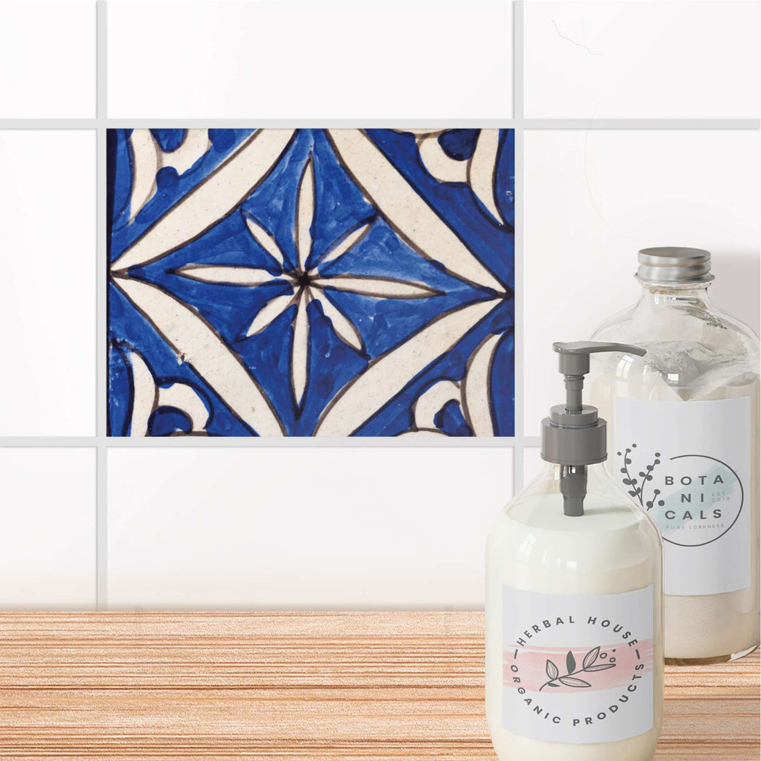 Fliesenfolie Bad - Spanish Tile 1