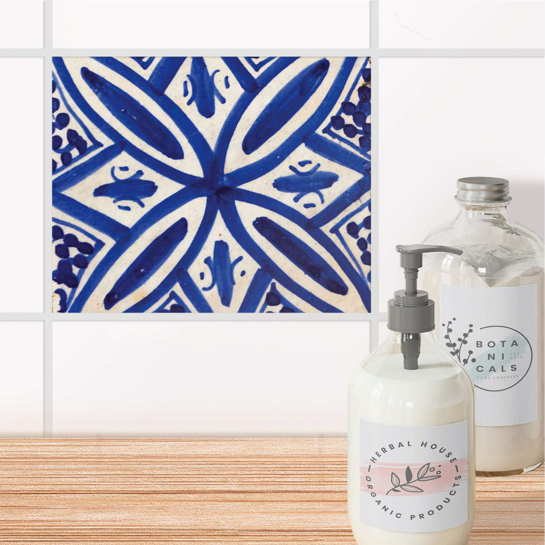 Fliesenfolie Bad - Spanish Tile 7