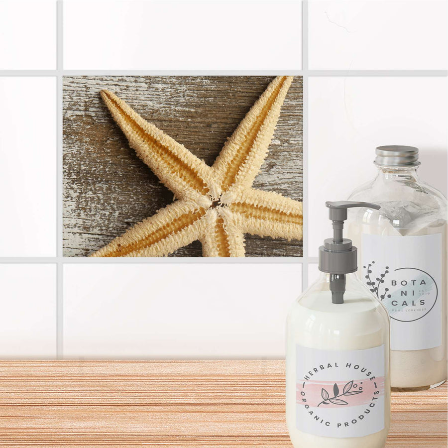 Fliesenfolie Bad - Starfish