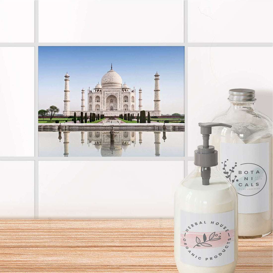 Fliesenfolie Bad - Taj Mahal