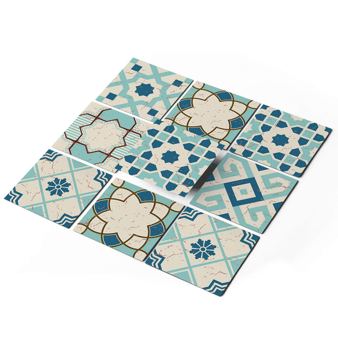 Fliesenfolie - Mediterranean Tile Set - Emerald Green - Do-it-yourself - creatisto pds1