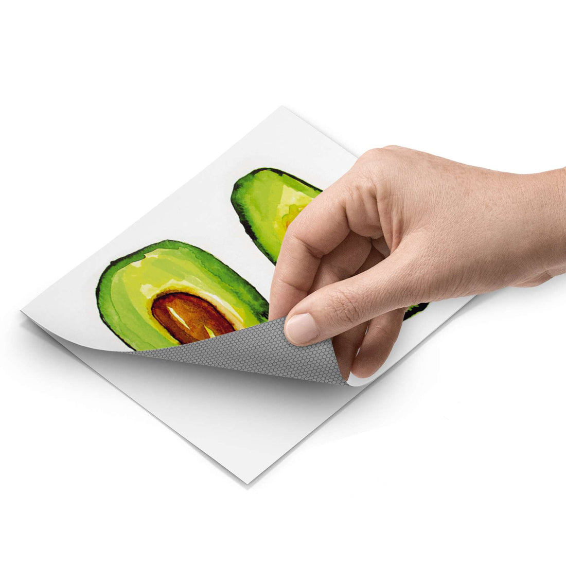 Fliesenfolie - Avocado halb und halb - Do-it-yourself - creatisto pds1