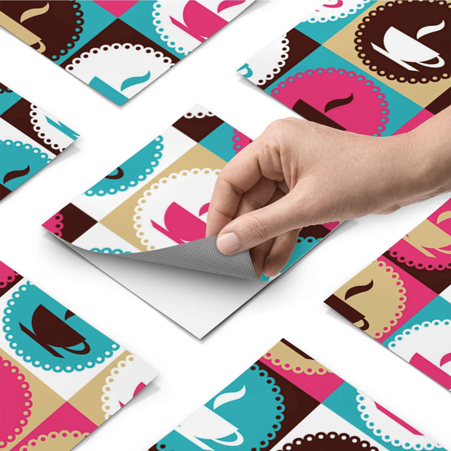 Fliesenfolie - Coffee Cups - Do-it-yourself - creatisto pds1