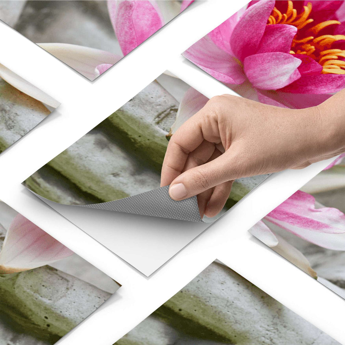 Fliesenfolie - Flower Buddha - Do-it-yourself - creatisto pds1