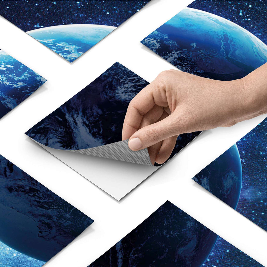 Fliesenfolie - Planet Blue - Do-it-yourself - creatisto pds1