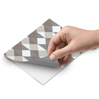 Fliesenfolie - Triangle Pattern - Grau - Do-it-yourself - creatisto pds1