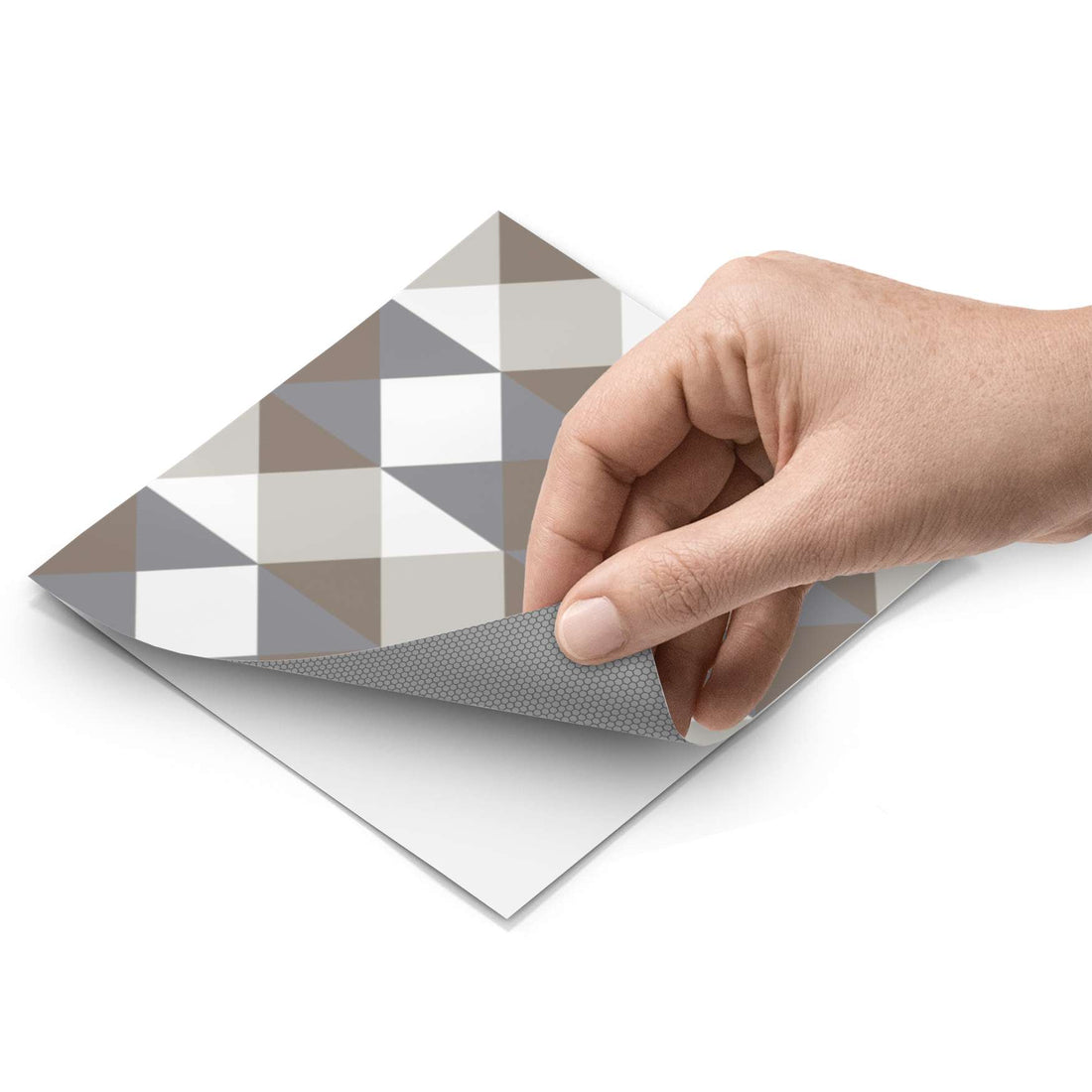 Fliesenfolie - Triangle Pattern - Grau - Do-it-yourself - creatisto pds1