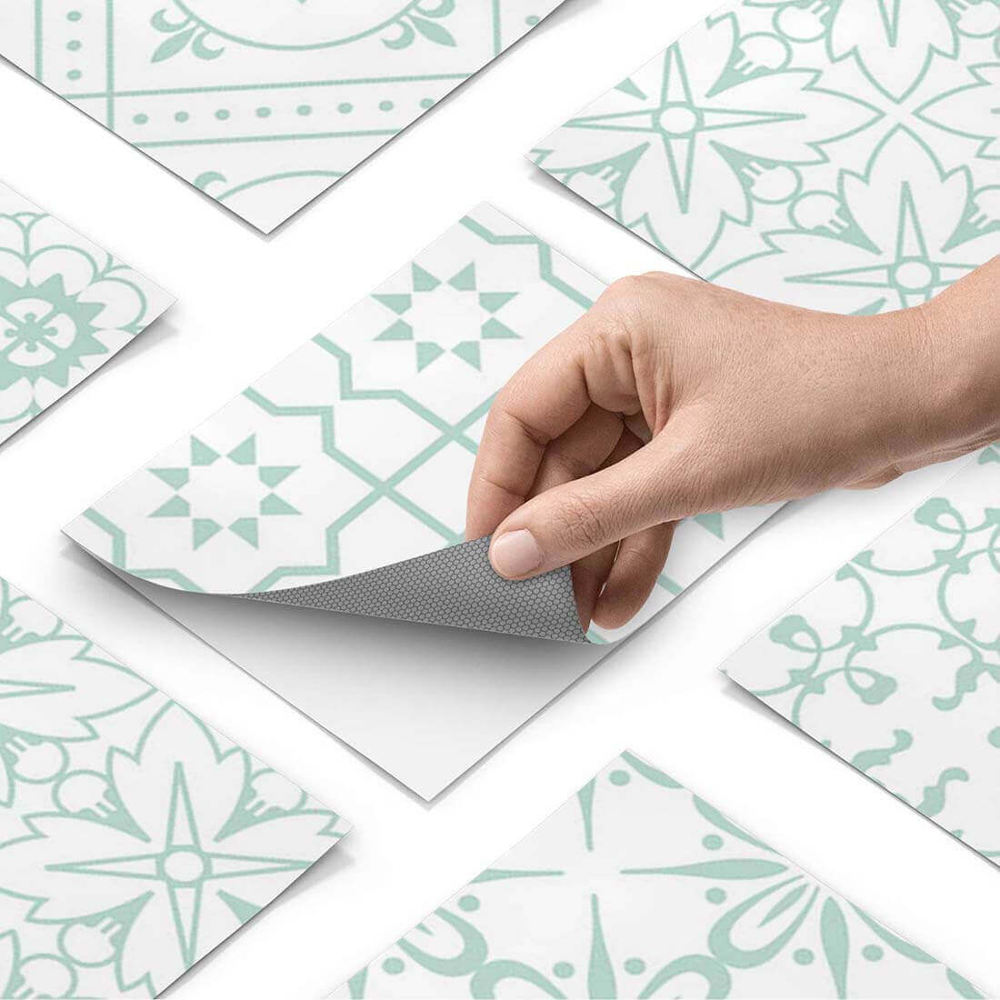 Klebefliesen rechteckig Türkise Ornamente - Paket - creatisto pds1
