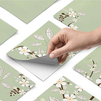 Fliesenfolie - White Blossoms - Do-it-yourself - creatisto pds1
