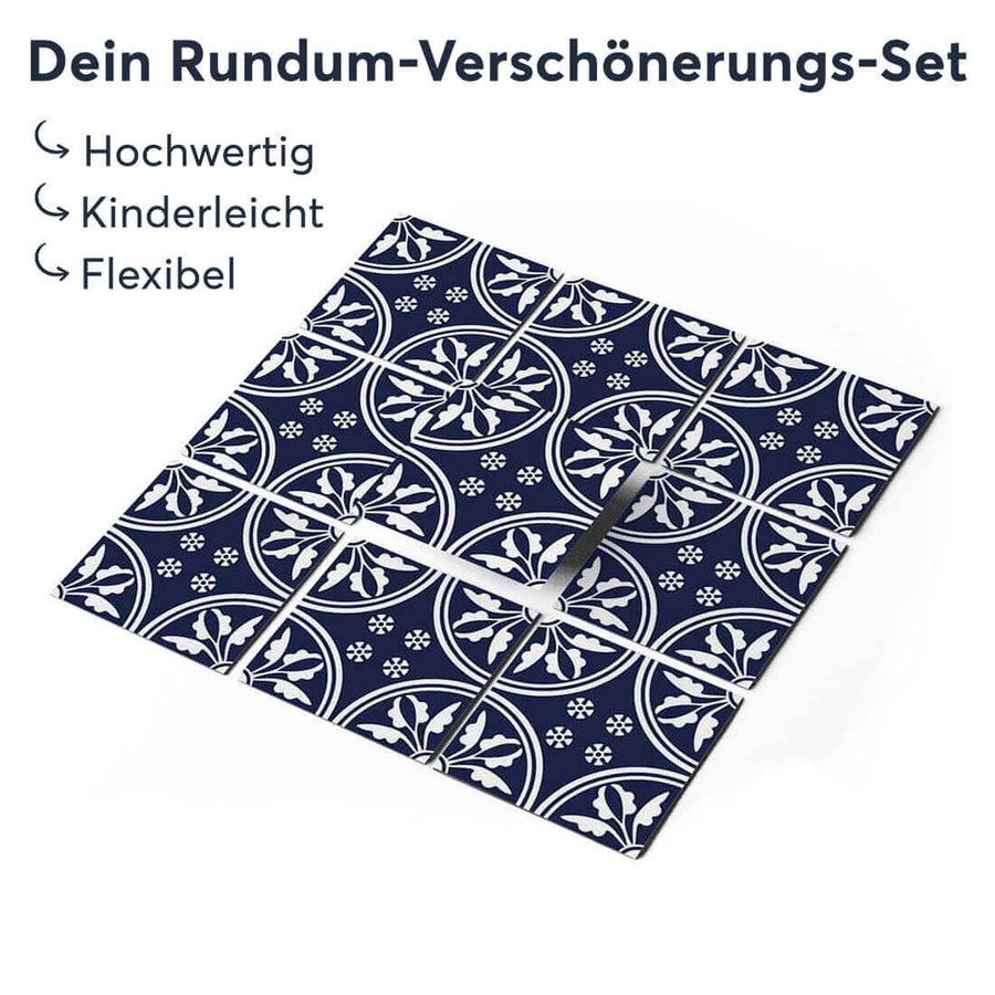 Klebefliesen Deep Blue Pattern - Groesse - creatisto 