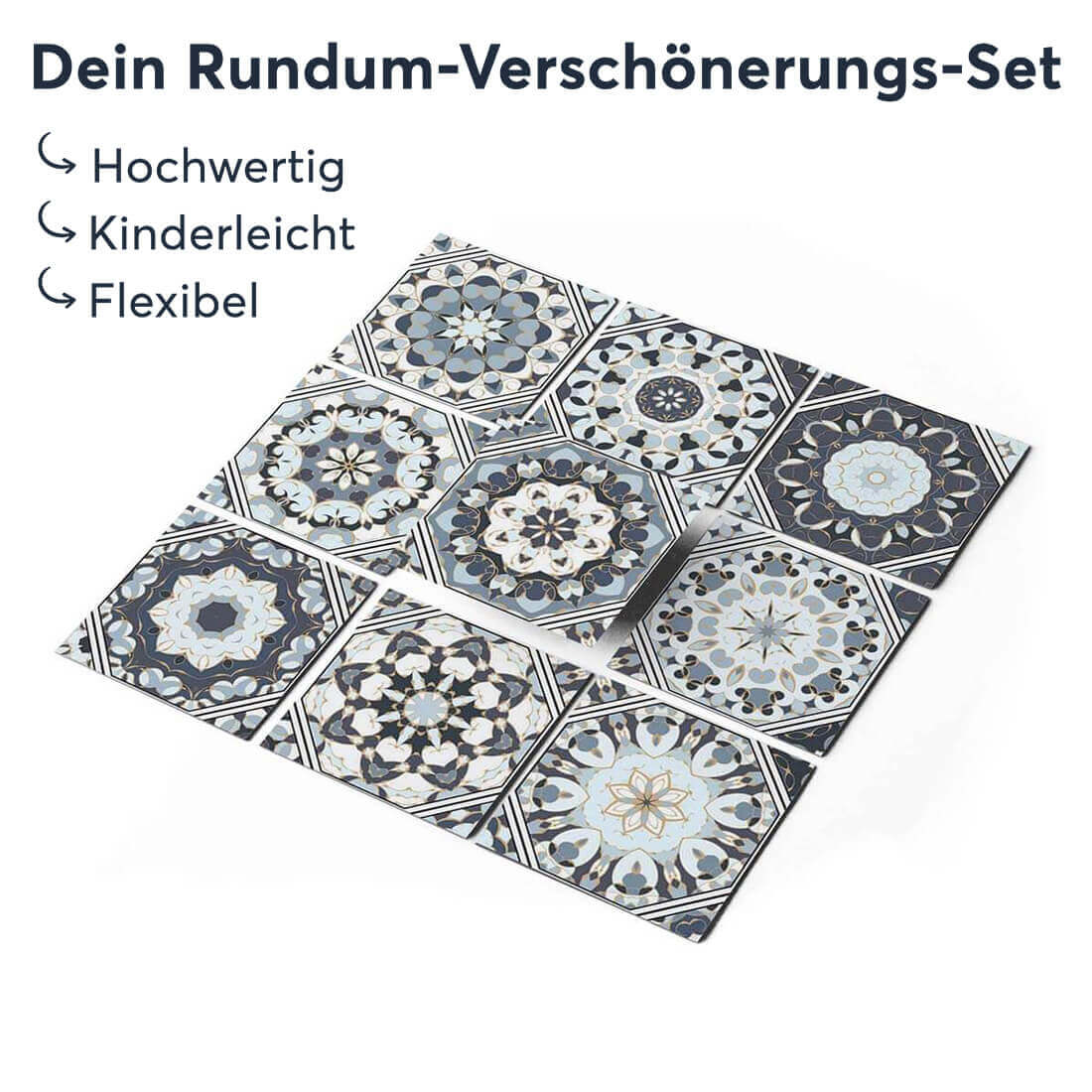 Klebefliesen Grey Patternstyle - Groesse - creatisto 