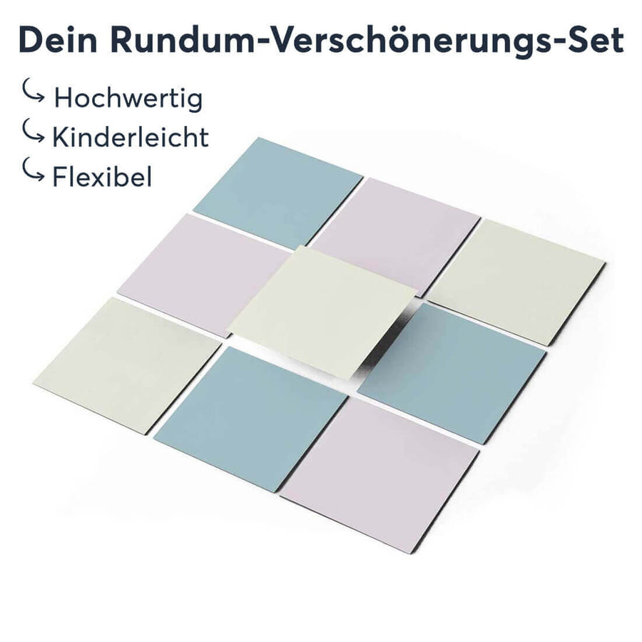 Klebefliesen Samtfarben - Groesse - creatisto 