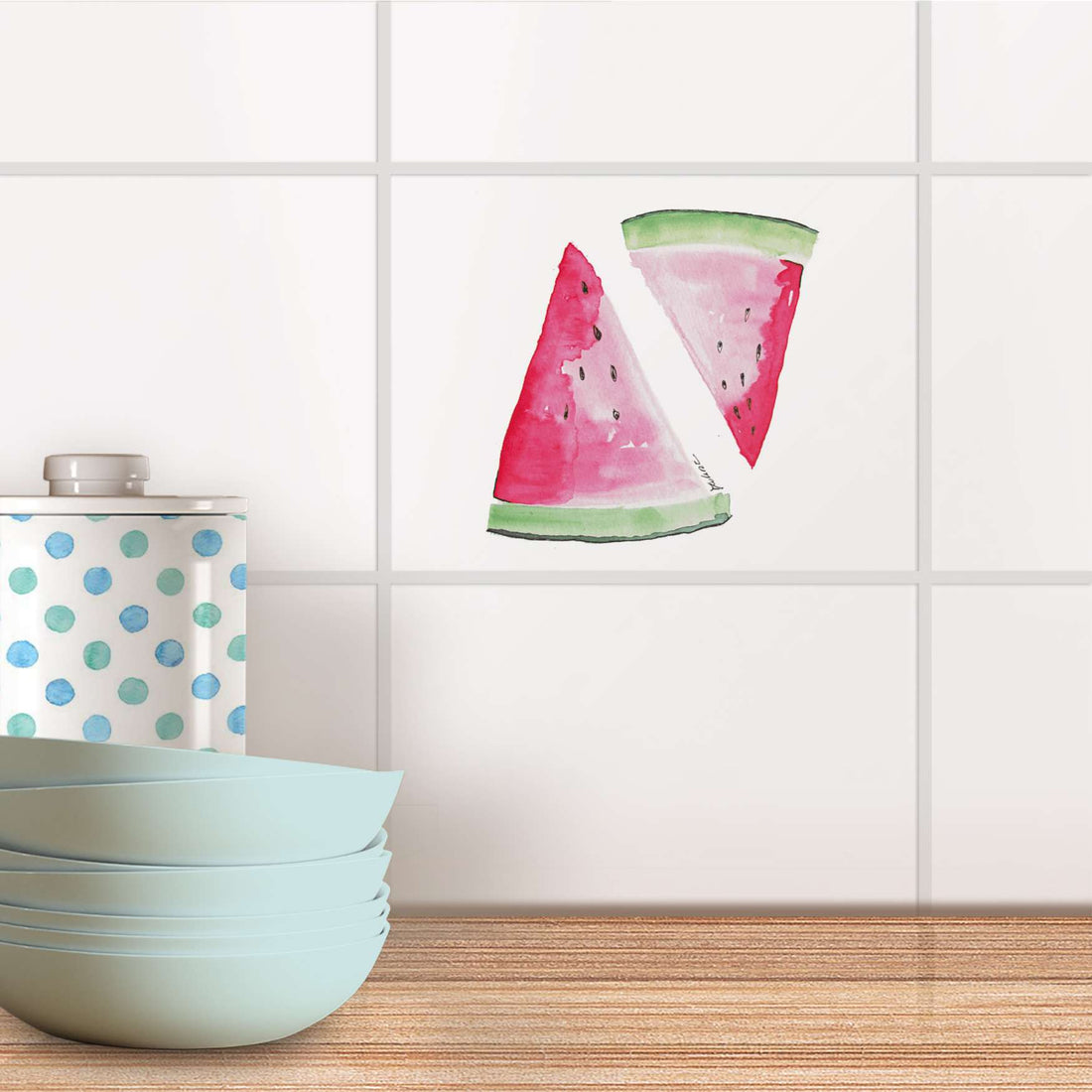 Fliesenfolie Küche - Melone