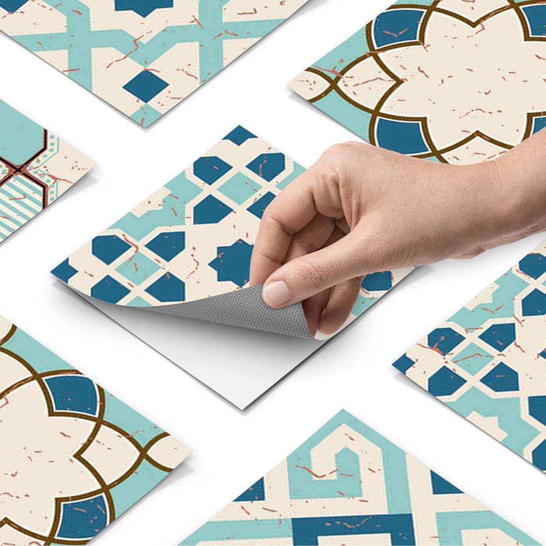 Klebefliesen Mediterranean Tile Set - Emerald Green - Paket - creatisto pds1