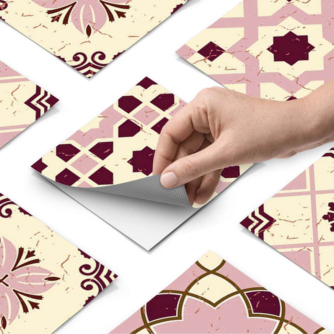 Klebefliesen Mediterranean Tile Set - Red Purple - Paket - creatisto pds1