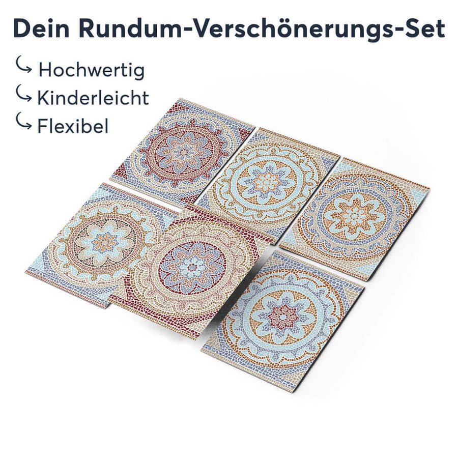 Klebefliesen rechteckig Mosaik Afrika - Groesse - creatisto 
