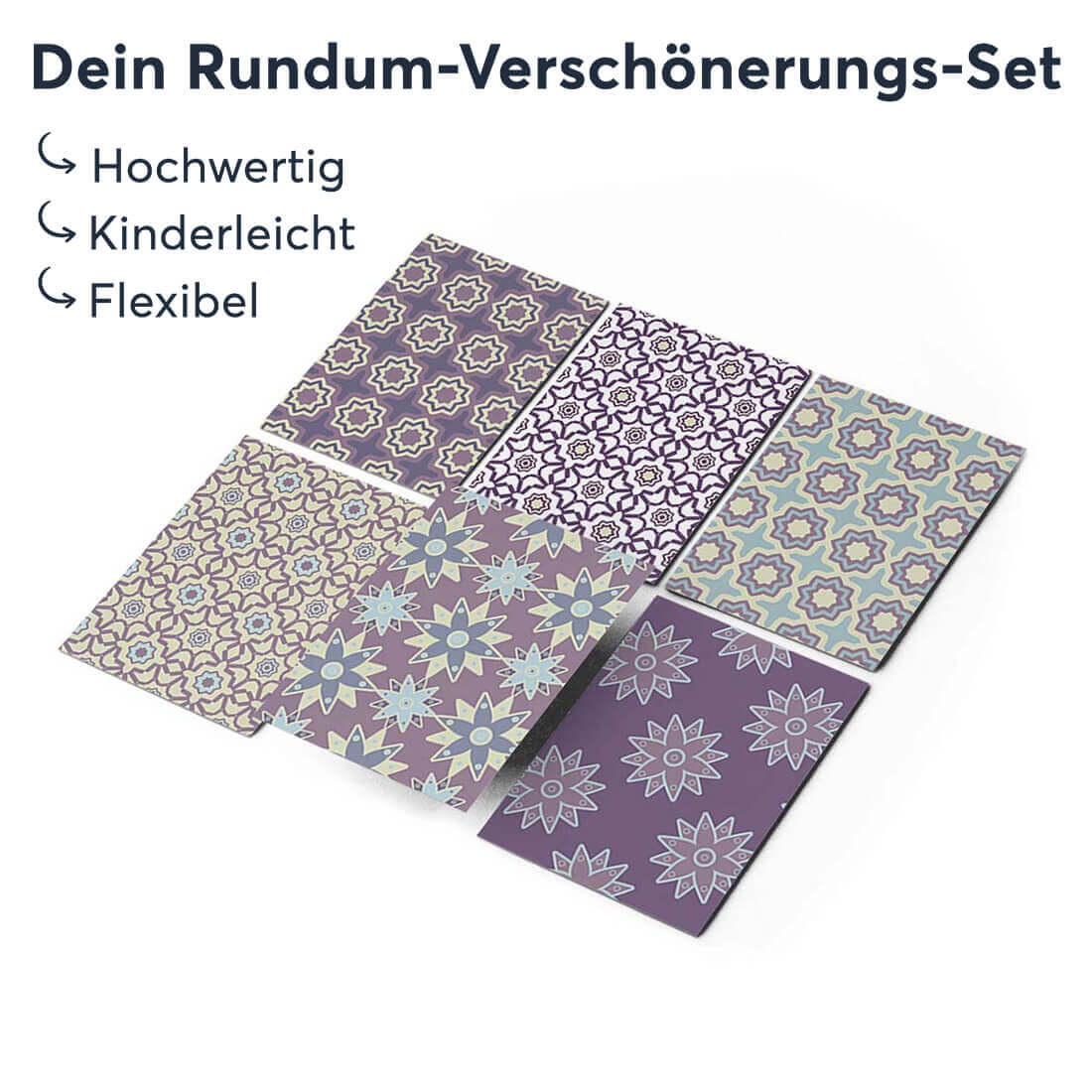 Klebefliesen rechteckig Pastell Pattern - Groesse - creatisto 