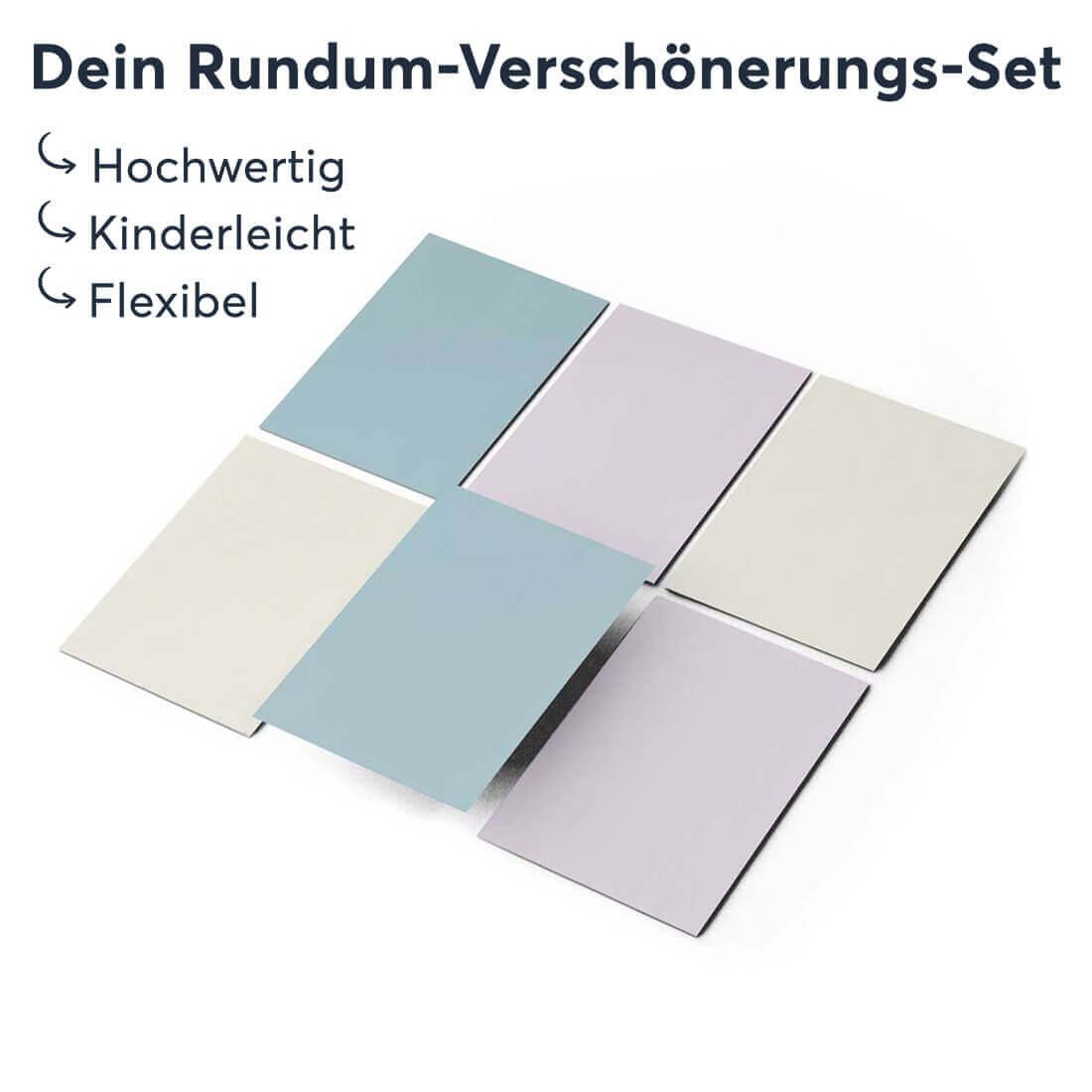 Klebefliesen rechteckig Samtfarben - Groesse - creatisto 