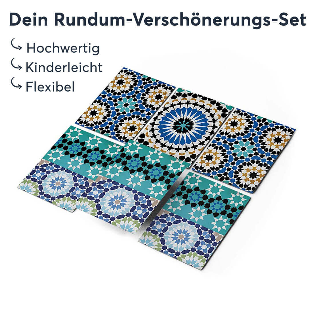 Klebefliesen rechteckig Tuerkisches Mosaik - Groesse - creatisto 