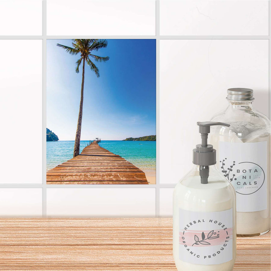 Fliesensticker Bad - Caribbean