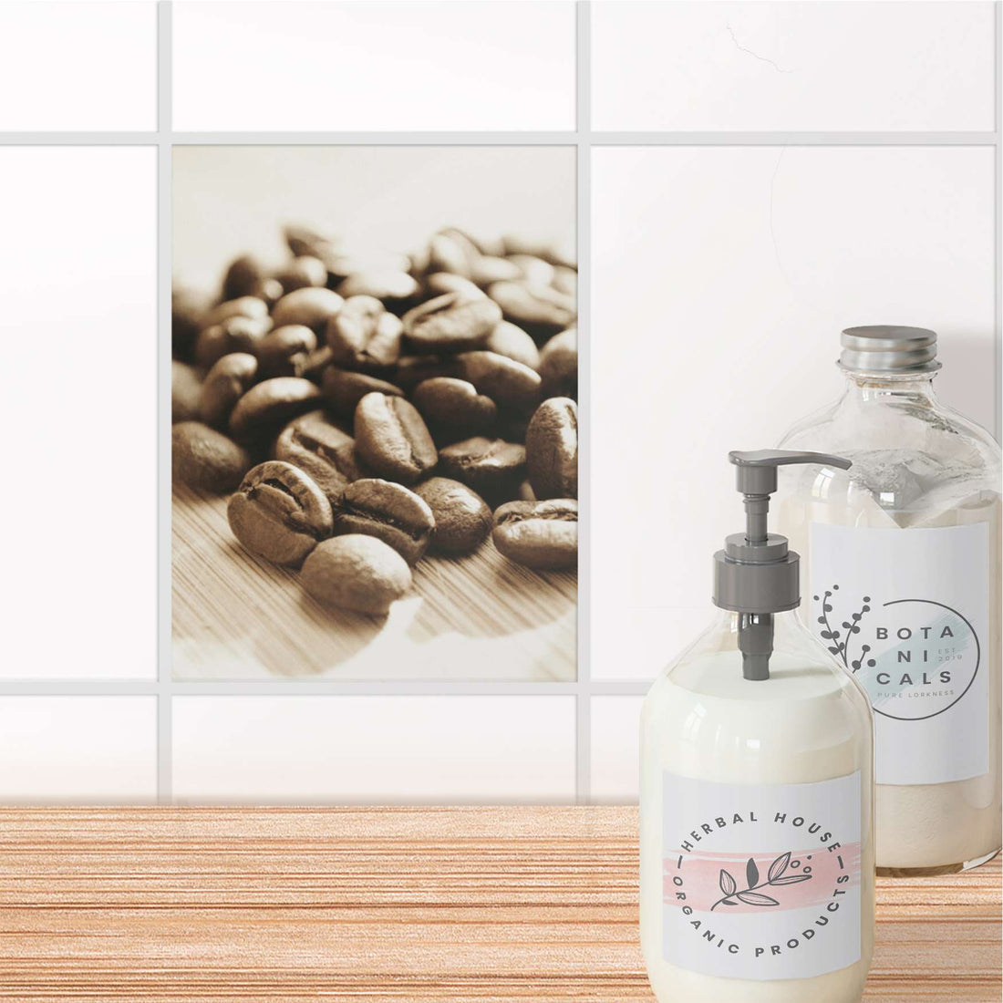 Fliesensticker Bad - Coffee Beans