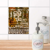 Fliesensticker Bad - Coffee Typo