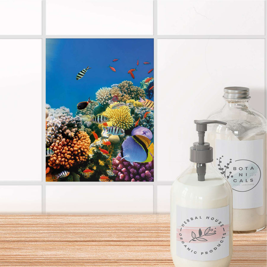 Fliesensticker Bad - Coral Reef