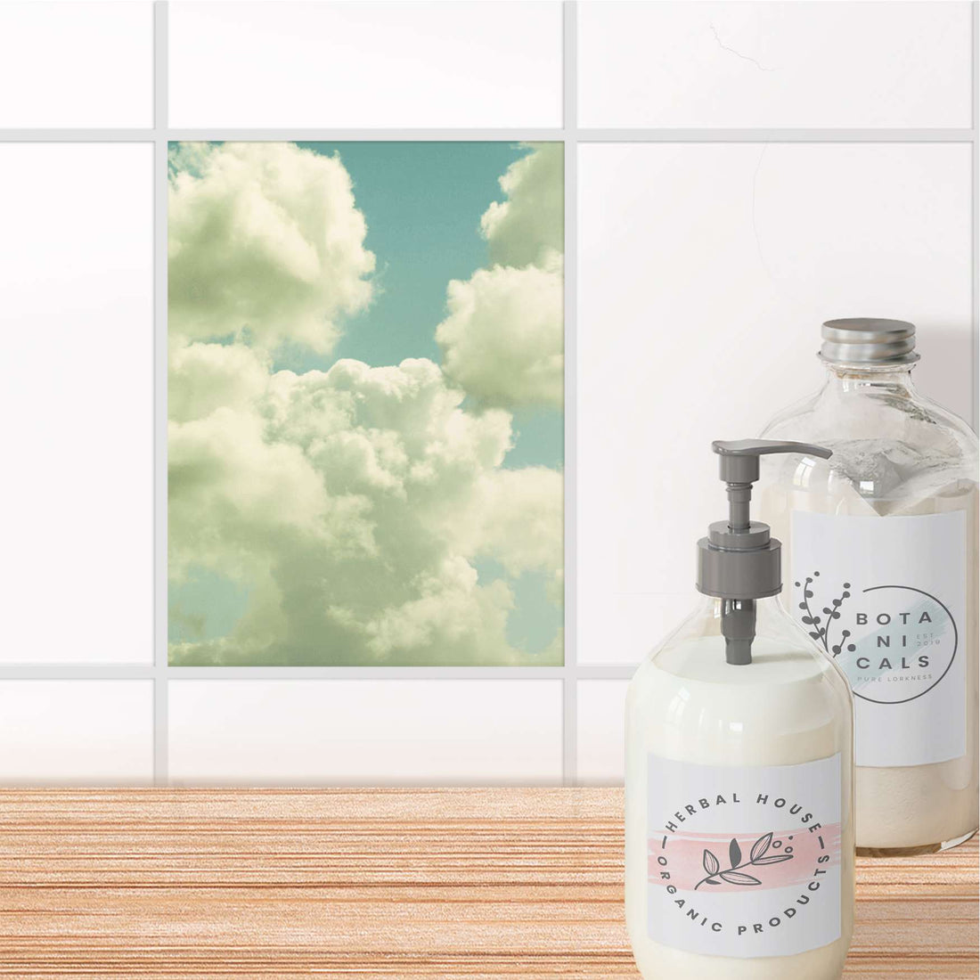 Fliesensticker Bad - Sommerhimmel