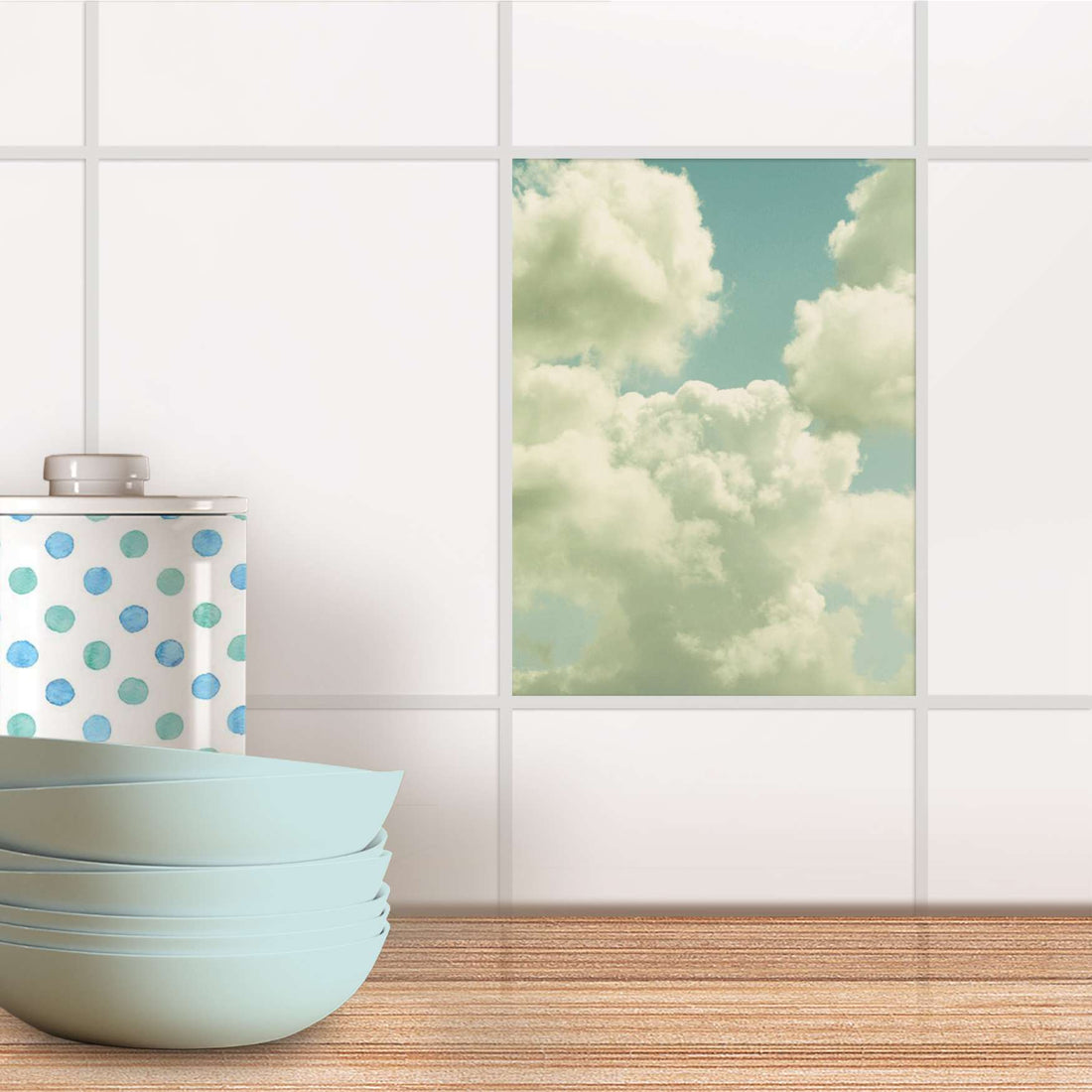Fliesensticker Küche - Sommerhimmel