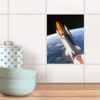 Fliesensticker Küche - Space Traveller