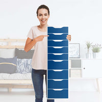 Folie für Möbel Blau Dark - IKEA Alex 9 Schubladen - Folie