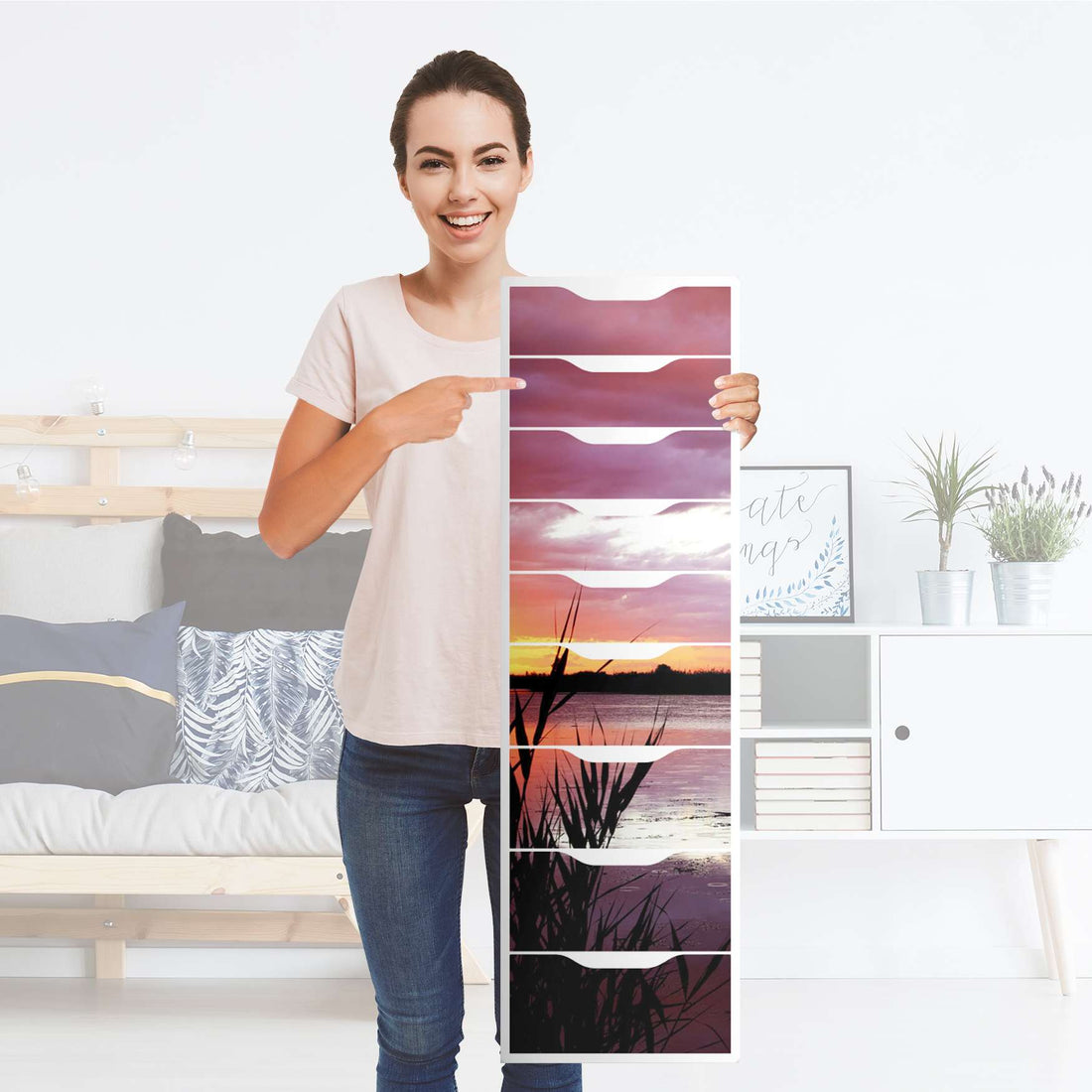 Folie für Möbel Dream away - IKEA Alex 9 Schubladen - Folie