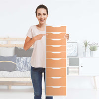 Folie für Möbel Orange Light - IKEA Alex 9 Schubladen - Folie