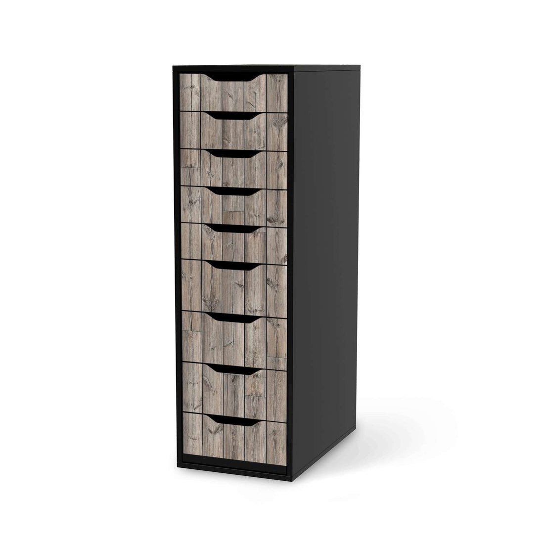 Folie für Möbel Dark washed - IKEA Alex 9 Schubladen - schwarz