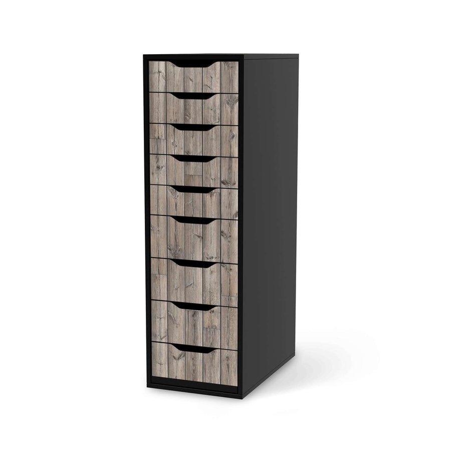Folie für Möbel Dark washed - IKEA Alex 9 Schubladen - schwarz