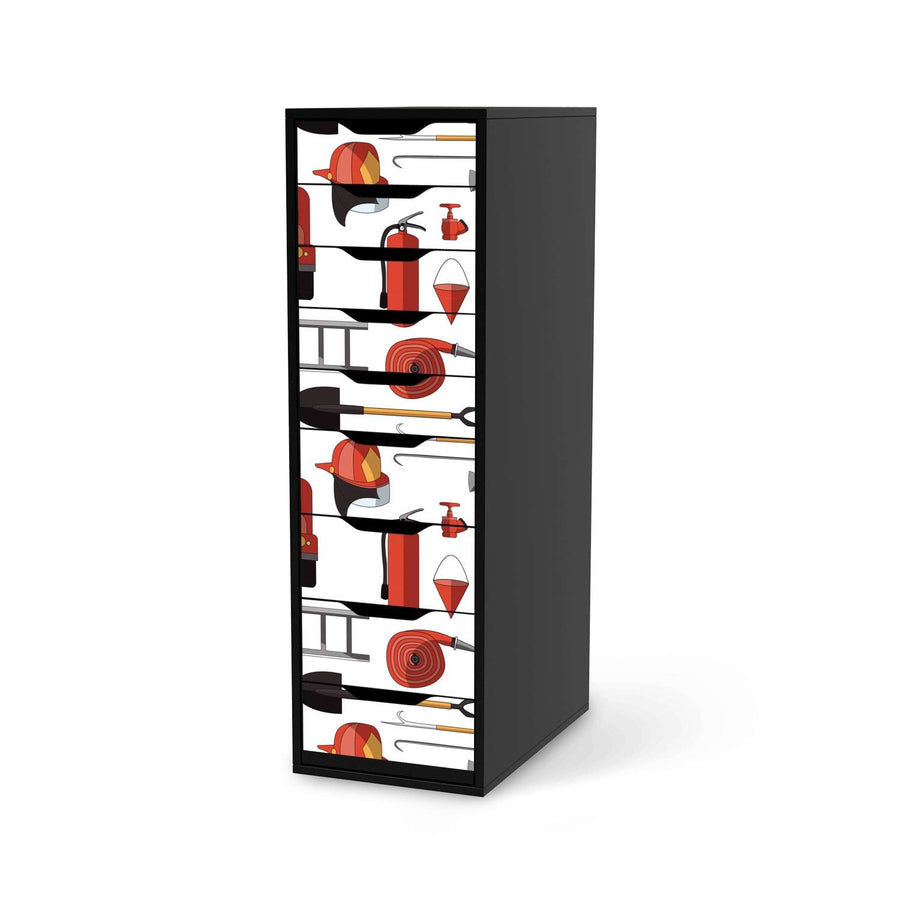 Folie für Möbel Firefighter - IKEA Alex 9 Schubladen - schwarz