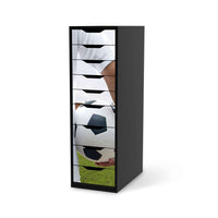 Folie für Möbel Footballmania - IKEA Alex 9 Schubladen - schwarz