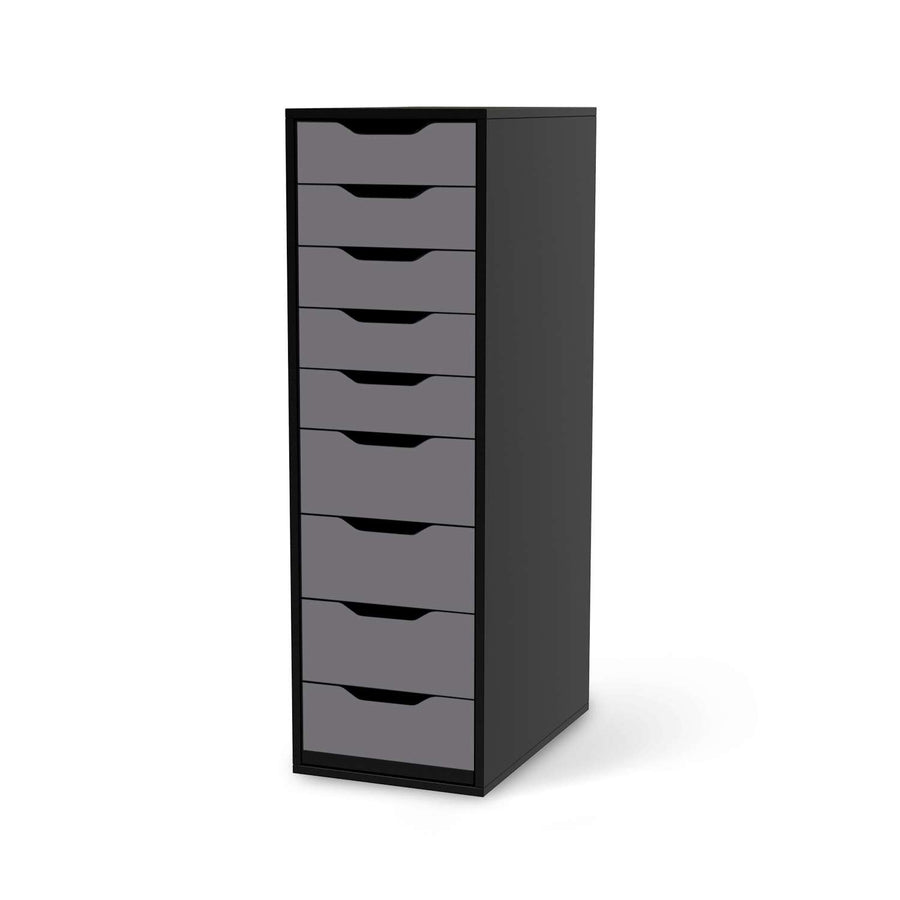 Folie für Möbel Grau Light - IKEA Alex 9 Schubladen - schwarz
