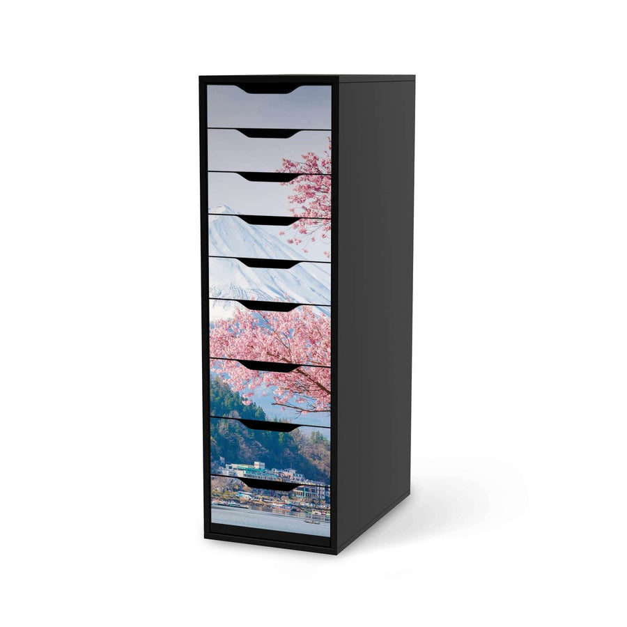 Folie für Möbel Mount Fuji - IKEA Alex 9 Schubladen - schwarz