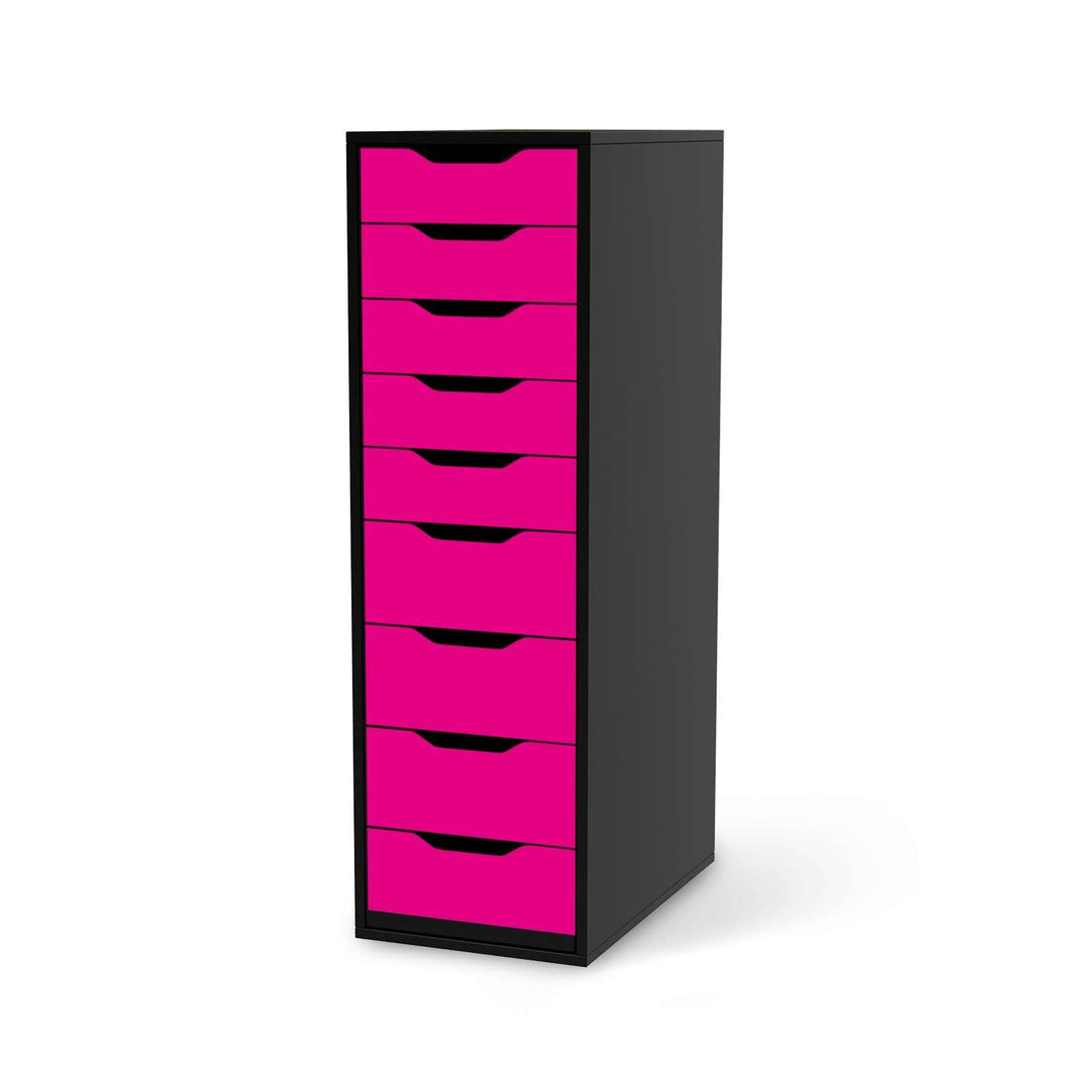 Folie für Möbel Pink Dark - IKEA Alex 9 Schubladen - schwarz
