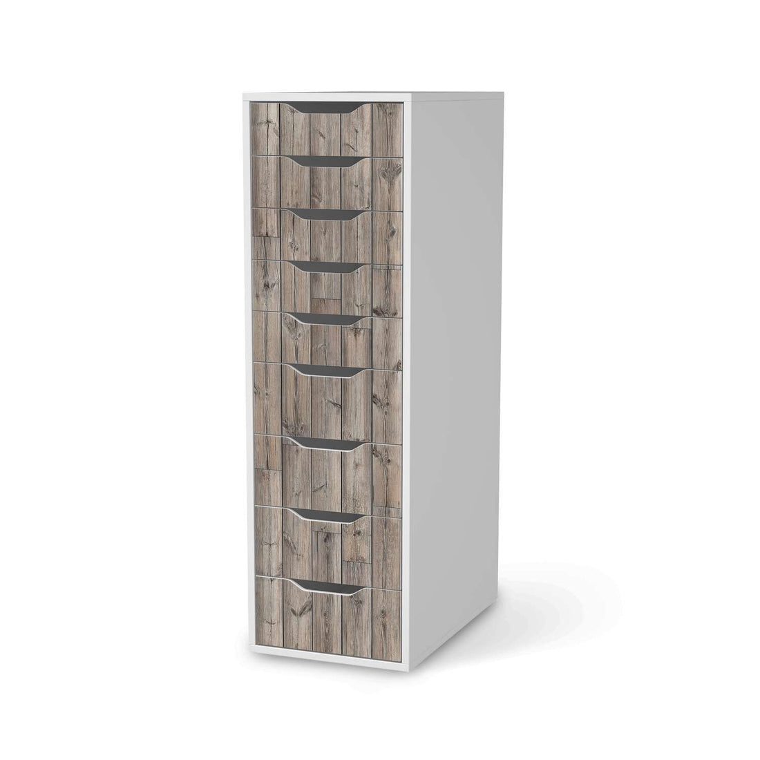Folie für Möbel Dark washed - IKEA Alex 9 Schubladen - weiss