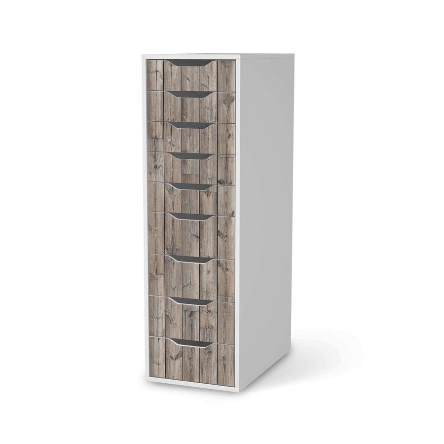 Folie für Möbel Dark washed - IKEA Alex 9 Schubladen - weiss