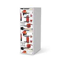 Folie für Möbel Firefighter - IKEA Alex 9 Schubladen - weiss