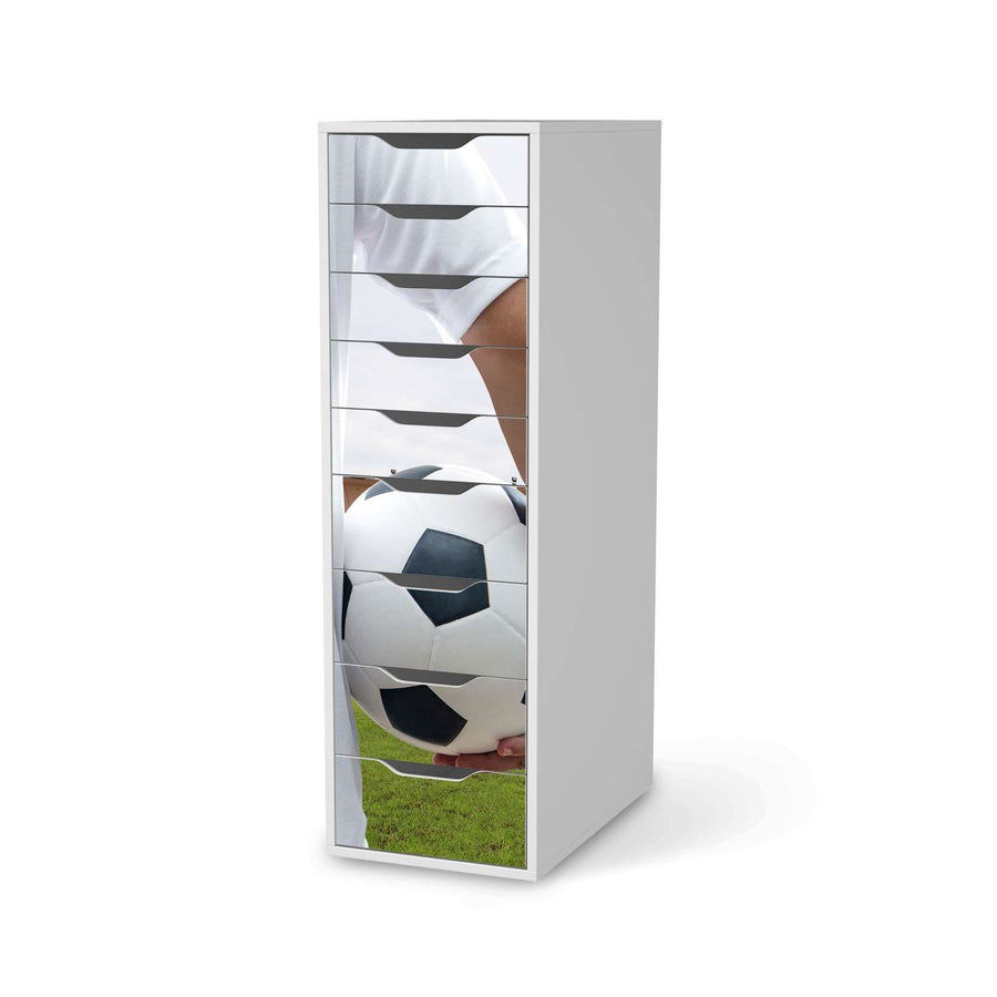 Folie für Möbel Footballmania - IKEA Alex 9 Schubladen - weiss