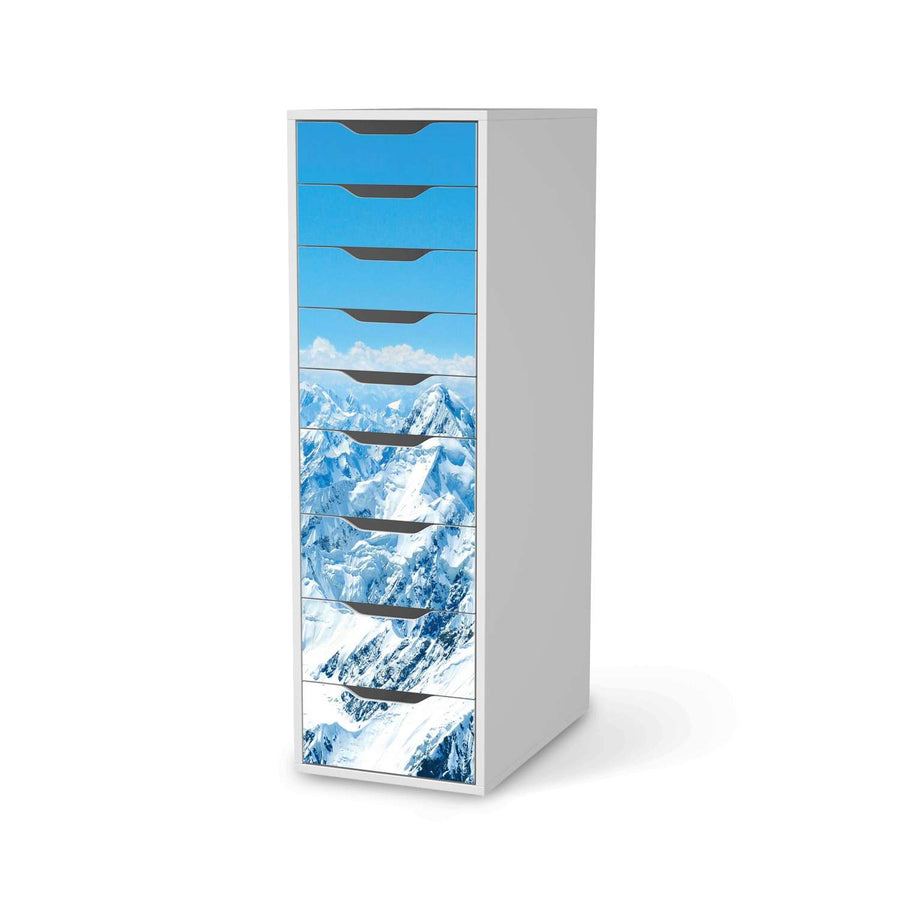 Folie für Möbel Himalaya - IKEA Alex 9 Schubladen - weiss
