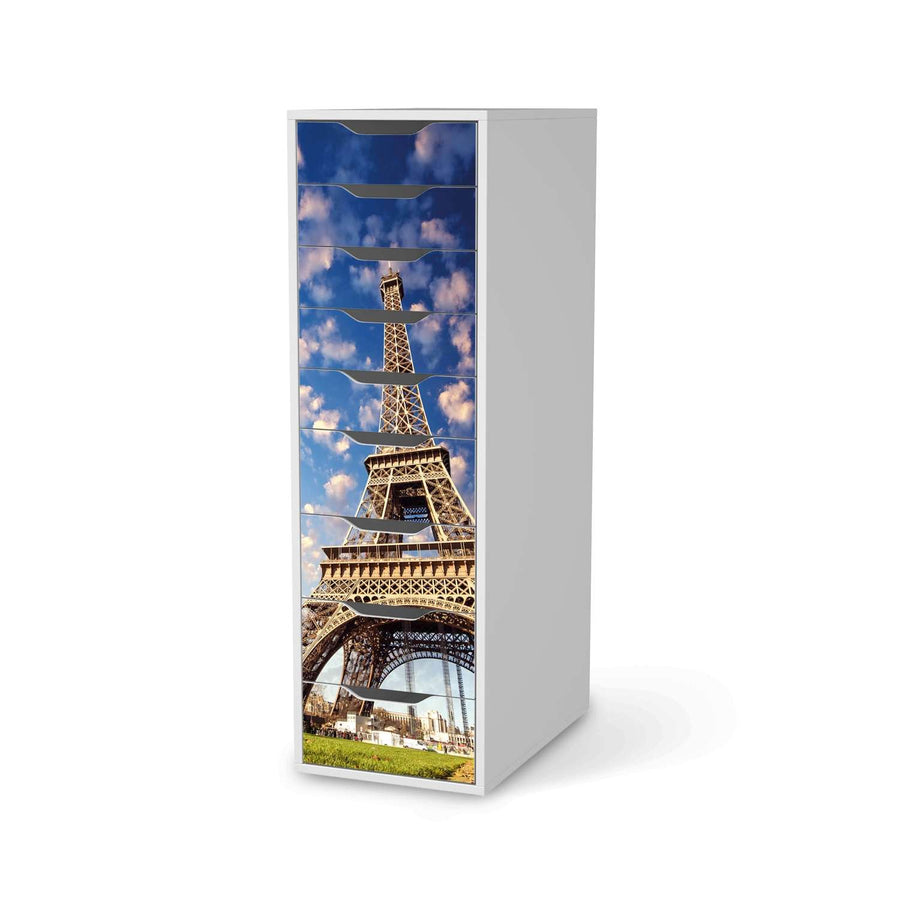 Folie für Möbel La Tour Eiffel - IKEA Alex 9 Schubladen - weiss