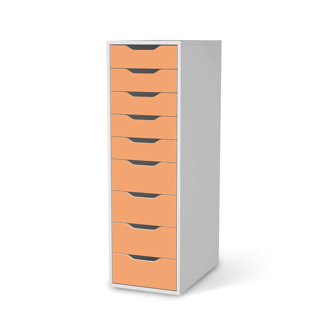 Folie für Möbel Orange Light - IKEA Alex 9 Schubladen - weiss