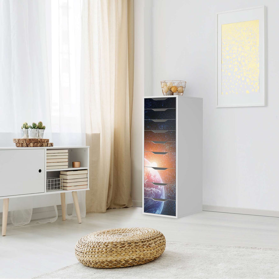 Folie für Möbel Sunrise - IKEA Alex 9 Schubladen - Wohnzimmer