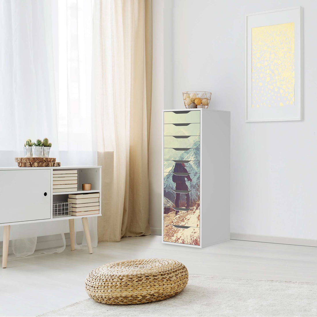 Folie für Möbel The sky is the limit - IKEA Alex 9 Schubladen - Wohnzimmer