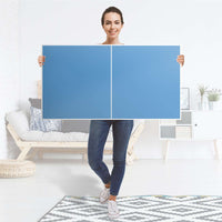 Folie für Möbel Blau Light - IKEA Besta Regal Quer 2 Türen - Folie